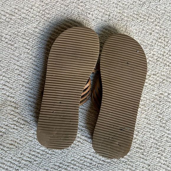 Sensational Comfort Tan Slide Sandals So Comfortable Size 6.5 Made in Brazil - Picture 3 of 5
